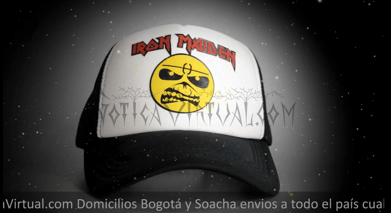 gorra cachucha malla sencilla iron madein eddie mascota heavy metal bogota soacha medellin neiva cali bucaramanga villavicencio envios colombia